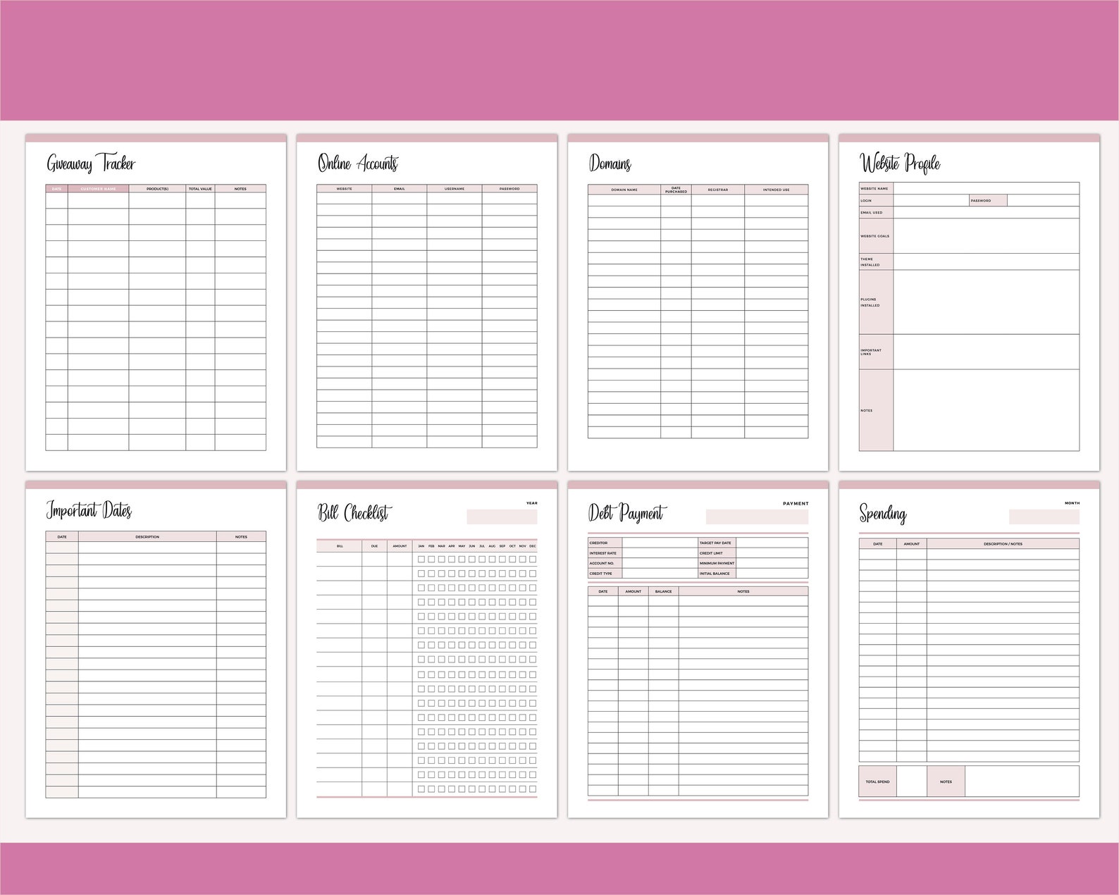 Direct Sales Planner, CEO Planner, MLM Planner Printable, Network ...
