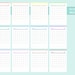 Editable Blank Calendar Template Printable, Calendar PDF, Monthly ...