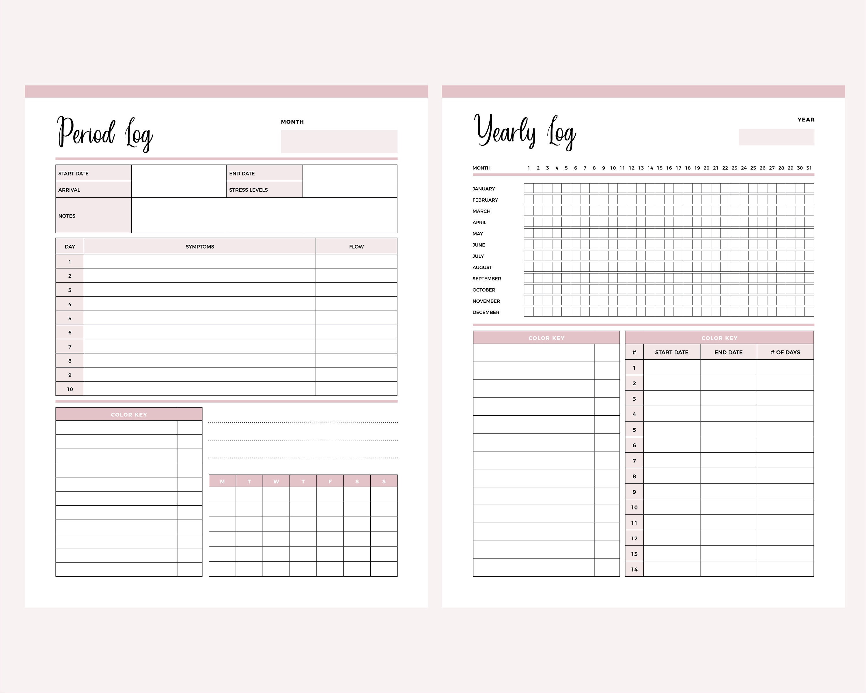 Printable Period Tracker Period Journal Ovulation Tracker Etsy UK printable-period-tracker-period-journal-ovulation-tracker-etsy-uk