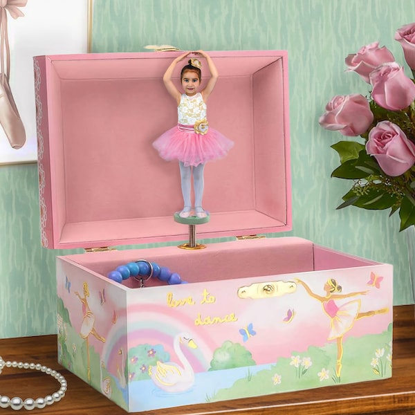 Digital Backdrop, Ballerina, Music Box, Child, Toddler, Jewelry Box, Photo Background, Photography, Composite Art