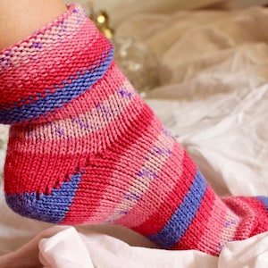 Handmade Wool Socks Warm Winter Socks Great for Hiking Extra Thick Socks Cozy socks lambs wool