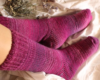 Handmade Wool Socks Warm Winter Socks Great for Hiking Extra Thick Socks Cozy socks lambs wool