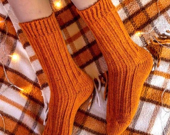 Calcetines de lana de alpaca Calcetines de lana tejidos a mano Calcetines cálidos de invierno