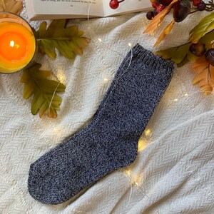 Knitted Wool Socks Warm Winter Socks Great for Hiking Extra Thick Socks Cozy socks lambs wool Halloween Socks image 8