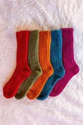 Knitted Alpaca Wool Socks: Warm Winter Hiking Socks product logo