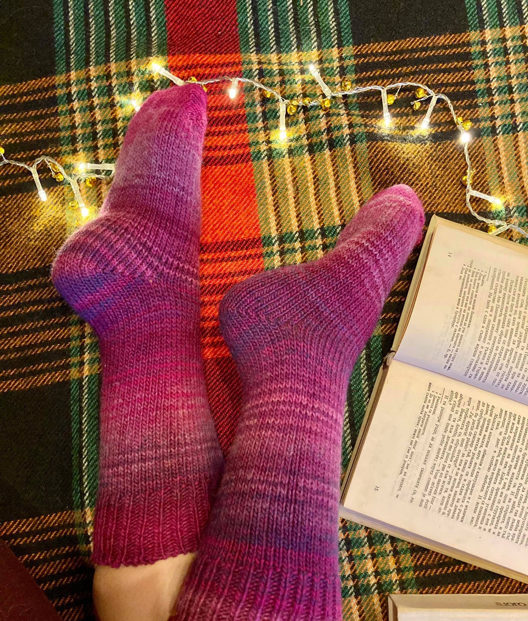 Hand Knitted Wool Socks Warm Winter Socks Great for Hiking Etsy