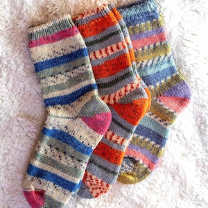 Hand knitted Wool Socks Extra thick socks Warm Winter socks image 2