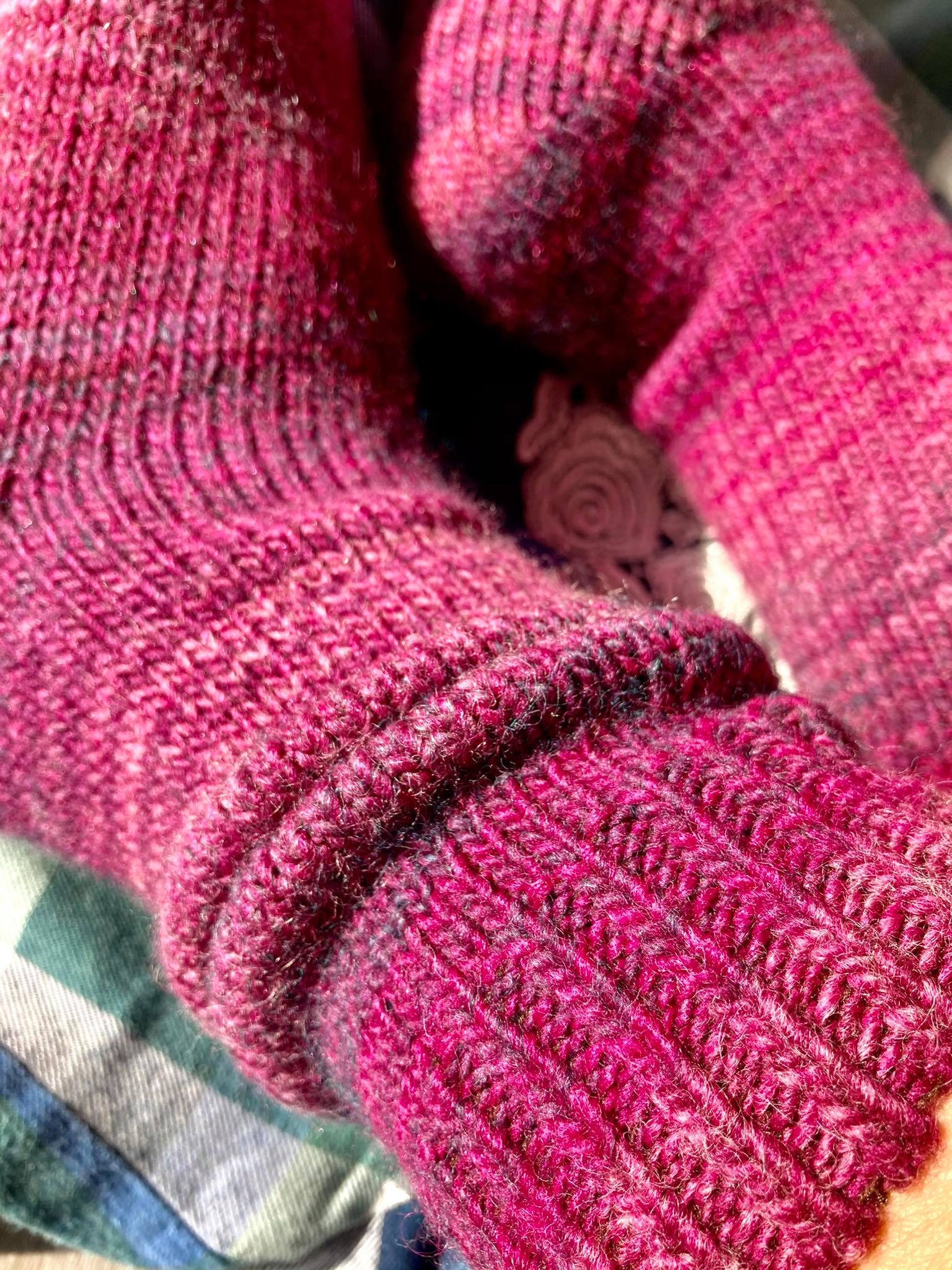 Hand Knitted Wool Socks Warm Winter Socks Great for Hiking Etsy