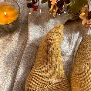Gestrickte Wollsocken Warme Wintersocken Ideal zum Wandern Extra Dicke Socken Gemütliche Socken Lammwolle Halloween Socken Bild 5