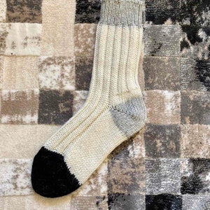 Hand Knitted Wool Socks Alpaca Socks Extra Thick Socks Christmas socks Cozy socks image 6