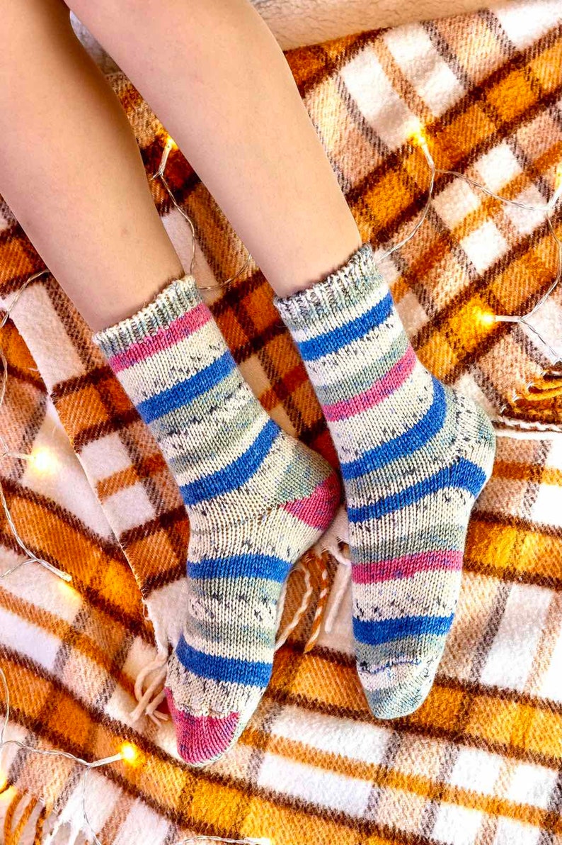 Hand knitted Wool Socks Extra thick socks Warm Winter socks image 6