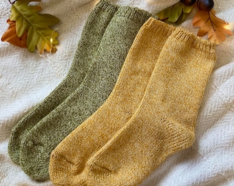 Knitted Wool Socks Warm Winter Socks Great for Hiking Extra Thick Socks Cozy socks lambs wool Halloween Socks