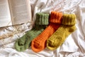 Handmade Lambs Wool Socks, Warm Winter Hiking Socks product logo