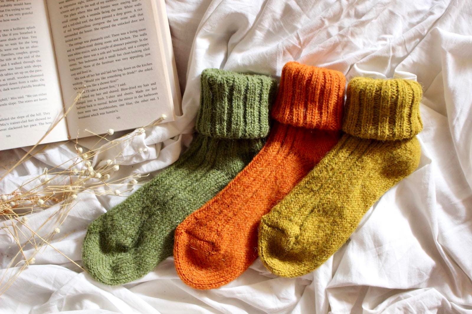 Winter Lamb Wool Childrens Knee High Socks With Fleece Lining