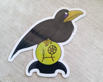 Maleficent Crow Sticker (Waterproof)