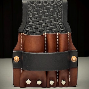 Glazier Pouch, Large,Belt Loop , Leather Tape Holder,