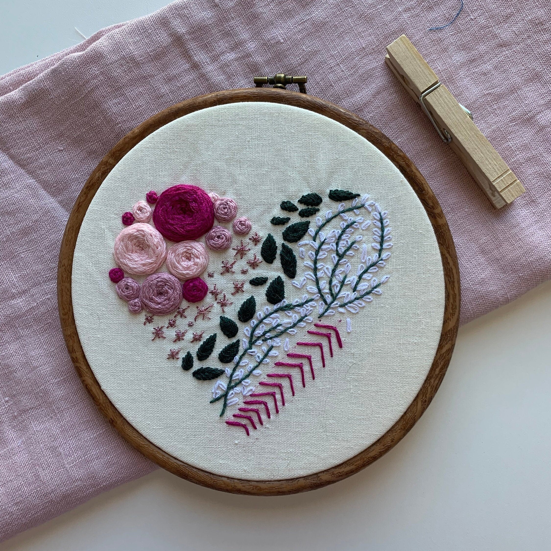 Pattern For Embrou Hand Embroidery Pattern - Embroidery Pattern - Embroidery Designs - PDF ...