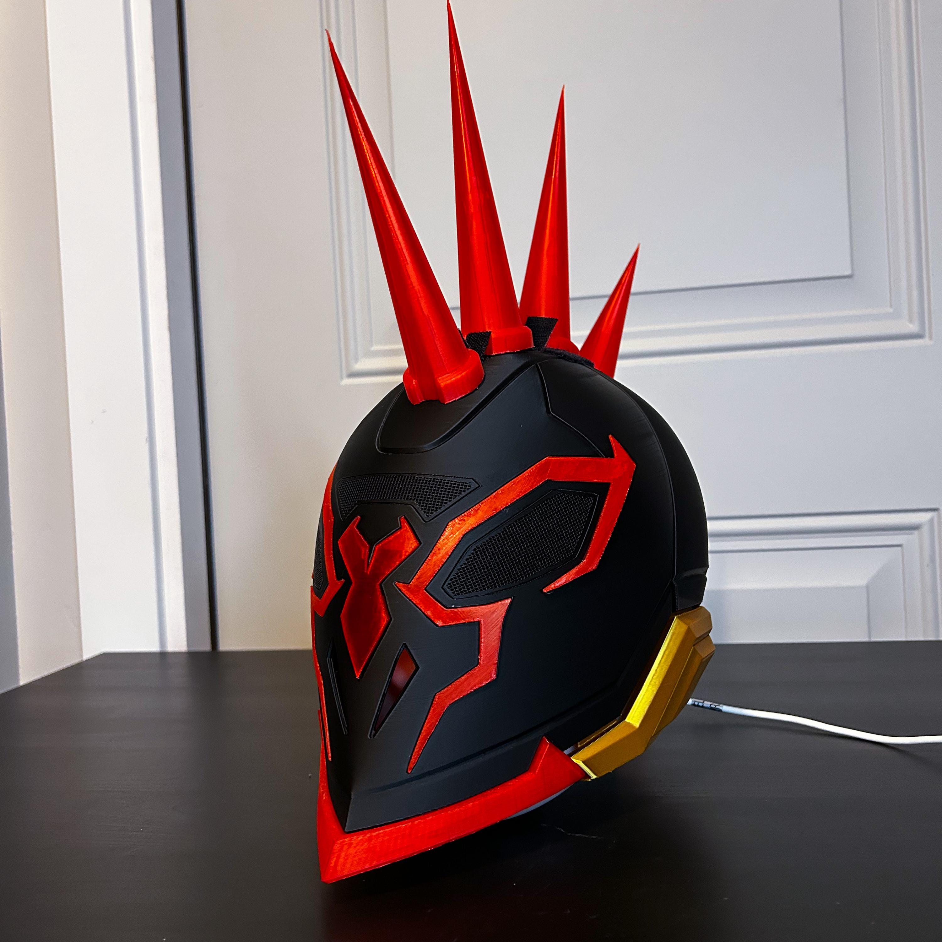 REAL HEAD サンダーラグーン 3D Printed Rivals Spider-punk 2099 Helmet - Etsy