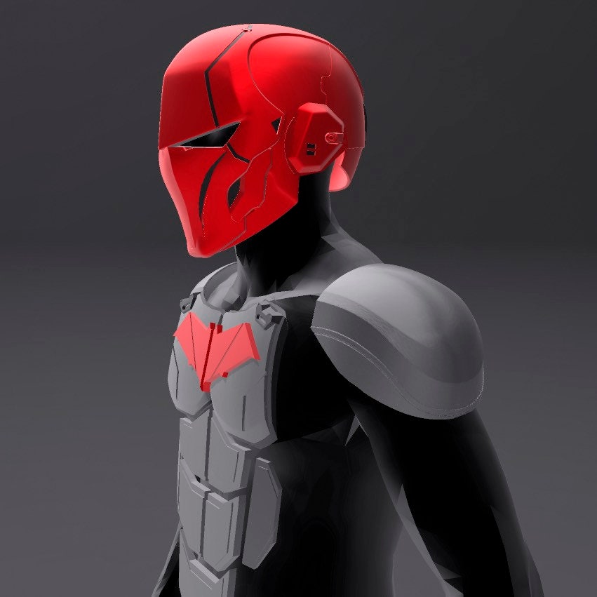 Red Hood and Red X Armor Files- Helmets Included - Etsy