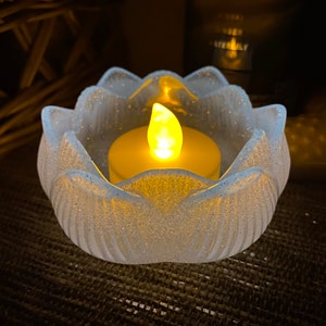 Lotus Shaped Tealight Candle Holders (Set of 2)