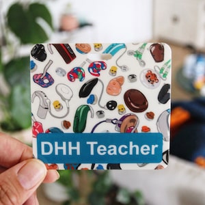 DHH Teacher Badge Buddy, grad school, audiology, gift, LSL