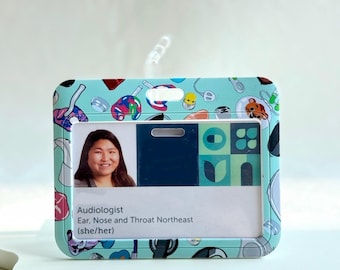 Hearing Technology ID/Badge Holder, audiology, audiologist, grad school gift