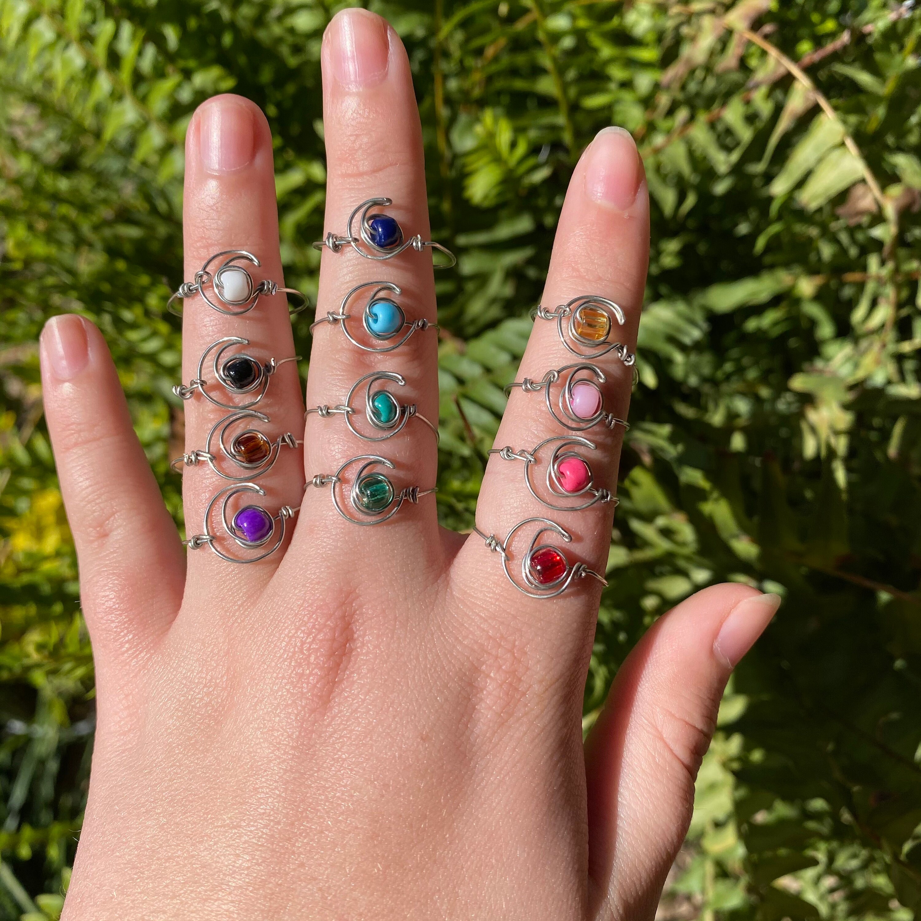 Aesthetic Wire Hoop Gold Braided Wire Ring Gold Plated Wire