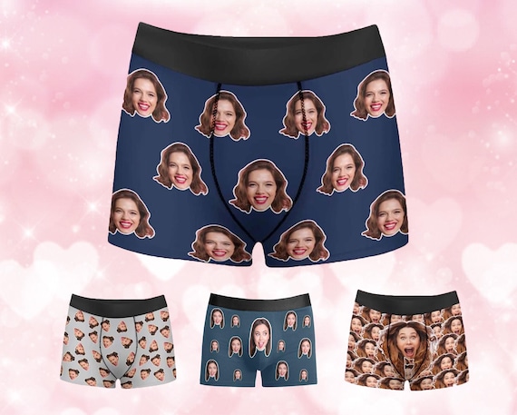 Custom Face Boxer Briefs: Personalized Photo Underwear Gift