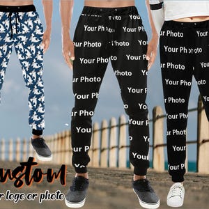 Custom Photo Sweatpants: Personalized Unisex Joggers