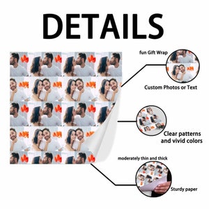 Custom Photo Wrapping Paper, Personalized Gift Wrap image 3