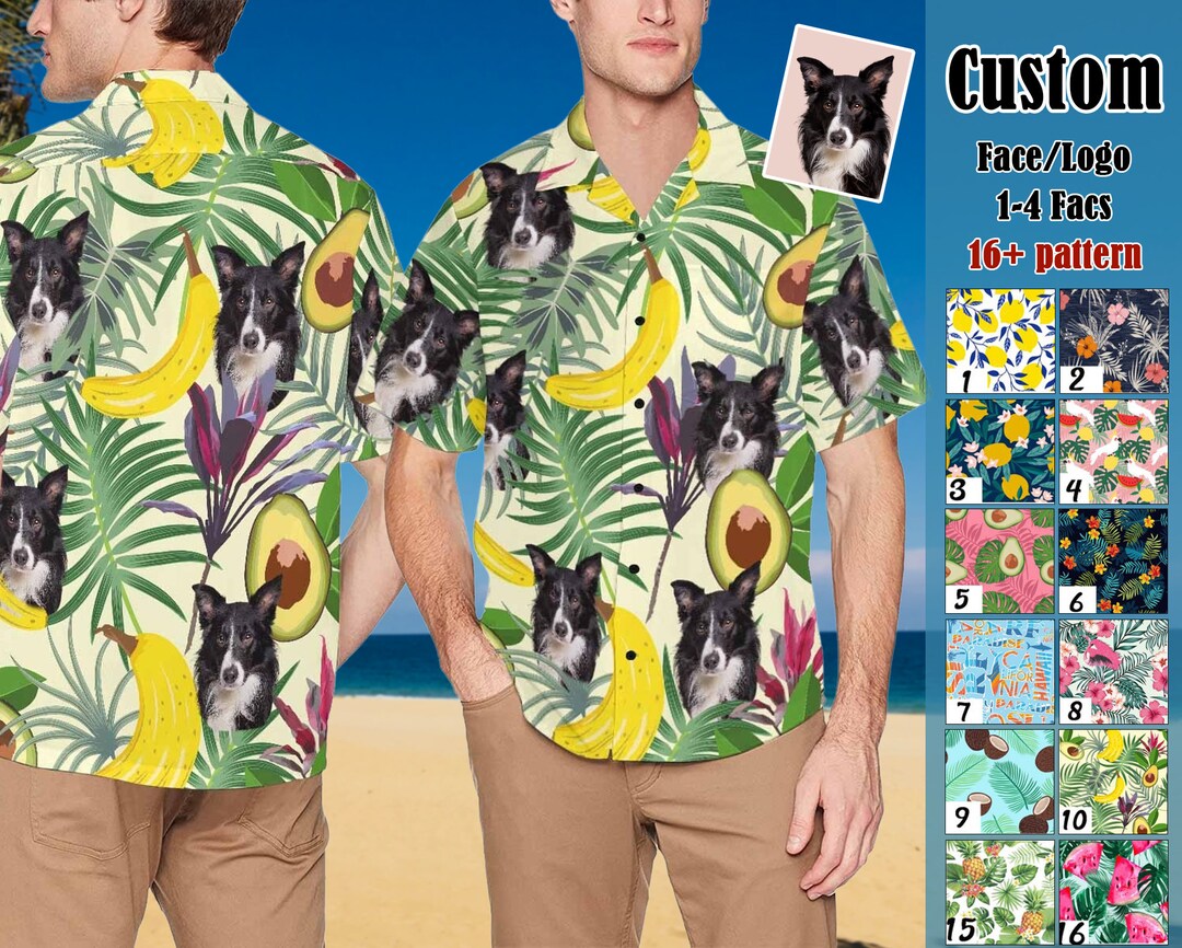 Custom Face Hawaiian Shirt: Personalized Photo Aloha Shirt - Etsy