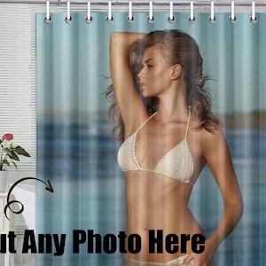 Personalized Photo Shower Curtain: Custom Waterproof Bathroom Decor