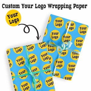 Custom Logo Wrapping Paper Gift, /Company Anniversary Wrapping Paper ，Your Design Wrapping Paper Made in USA，Personalized Gift Paper Roll