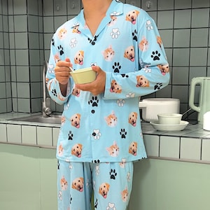 Custom Pet Face Pajamas, Personalized Pajamas for Family, Funny Dog Cat face Pajamas, Face on Pajamas, Custom Photo Pajamas, Christmas Gifts
