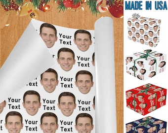 Custom Face Wrapping Paper: Personalized Photo Gift Wrap Roll