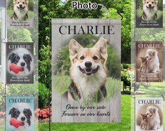 Personalized Pet Photo Garden Flag: Custom Memorial Yard Art