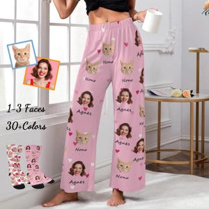 Custom Face Pajama Pants: Personalized Photo Pet/People Gift