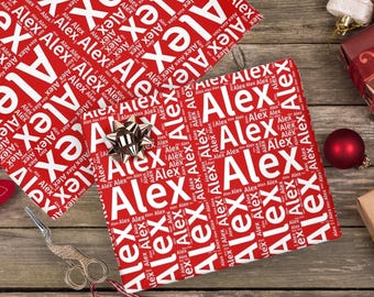 Personalized Name Wrapping Paper, Wrap