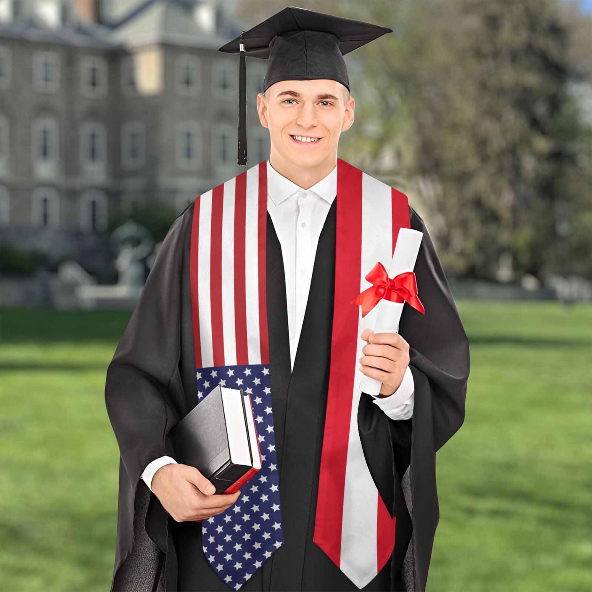 s DStoryGifts Custom Mixed Two Flag ,Custom Graduation Sash For Friends ...