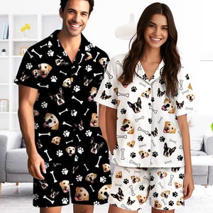 Custom Pet Portrait Pajama Set: Personalized Dog Cat PJs