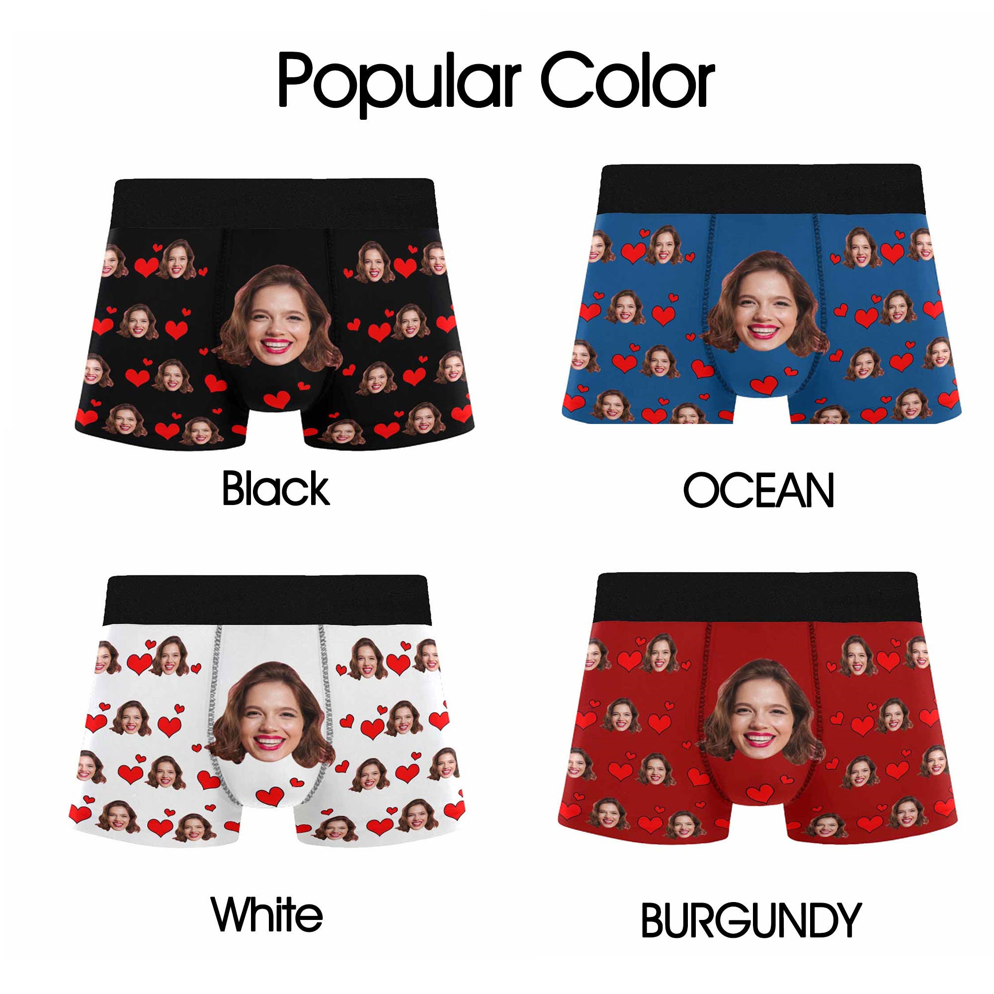 Custom Face Boxers Underwear Personalized Large Package Mens' All Over –  Custom Face Shirt