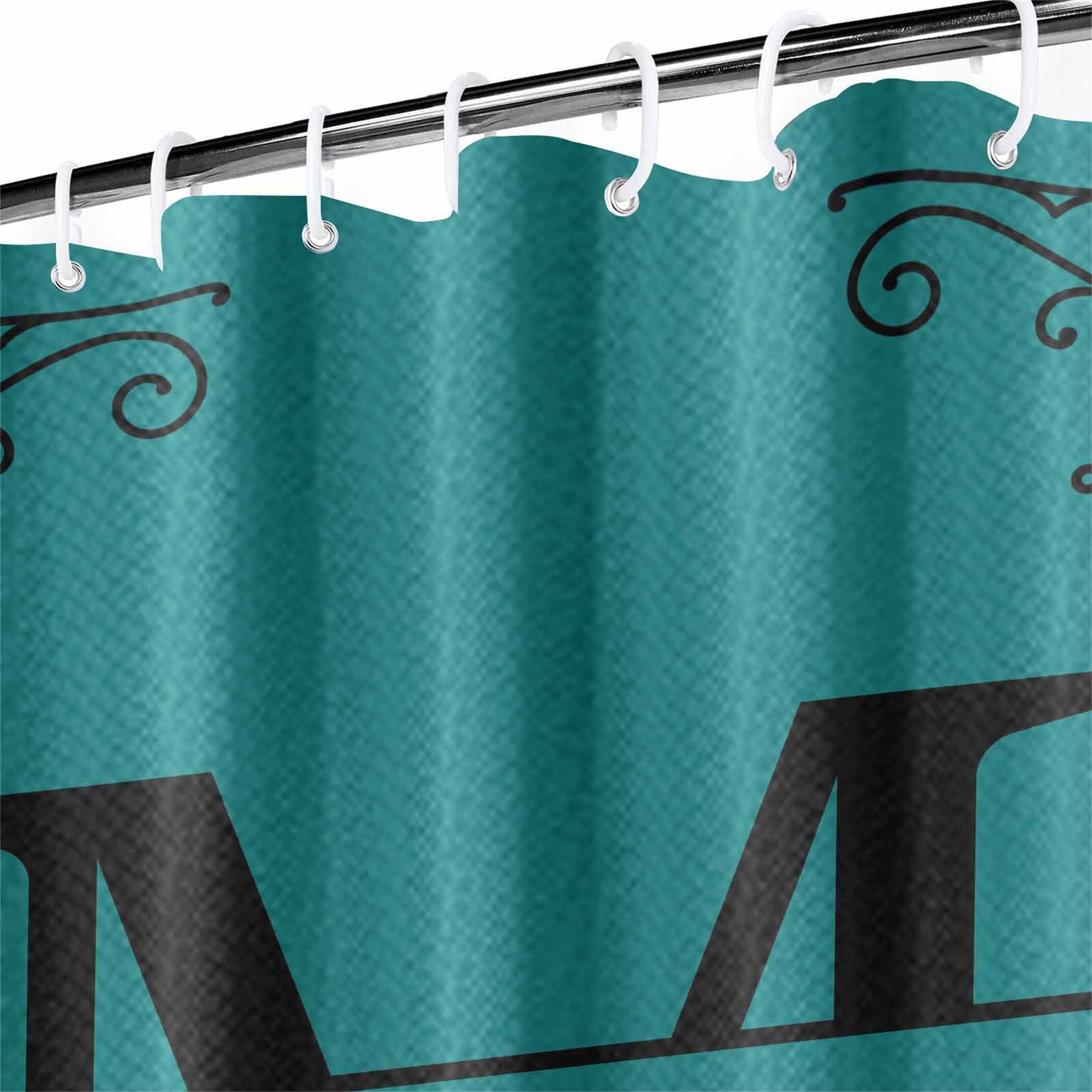 Personalized Monogrammed Shower Curtain Custom Name on Shower Etsy