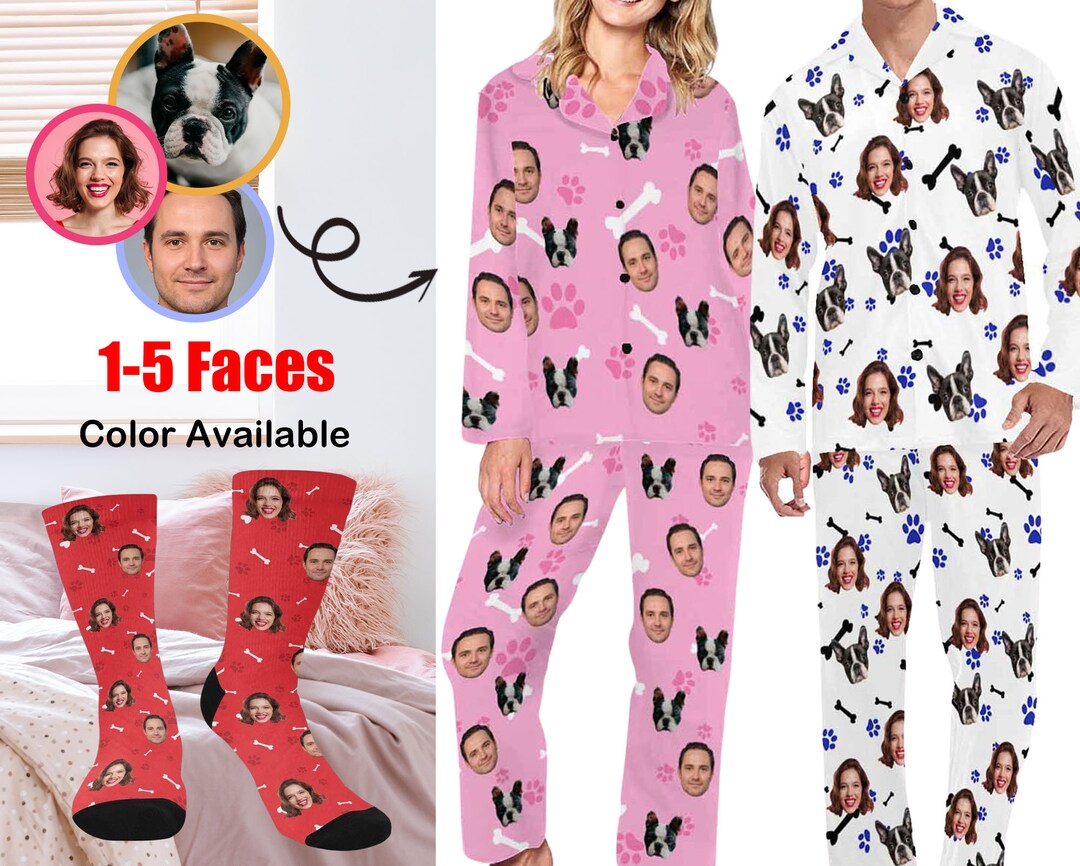 Custom Pajamas for Dog, Personalized Pajama Set for Pet, Custom Dog