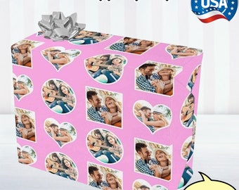 Custom Photo Gift Wrapping Paper: Personalized Holiday Birthday