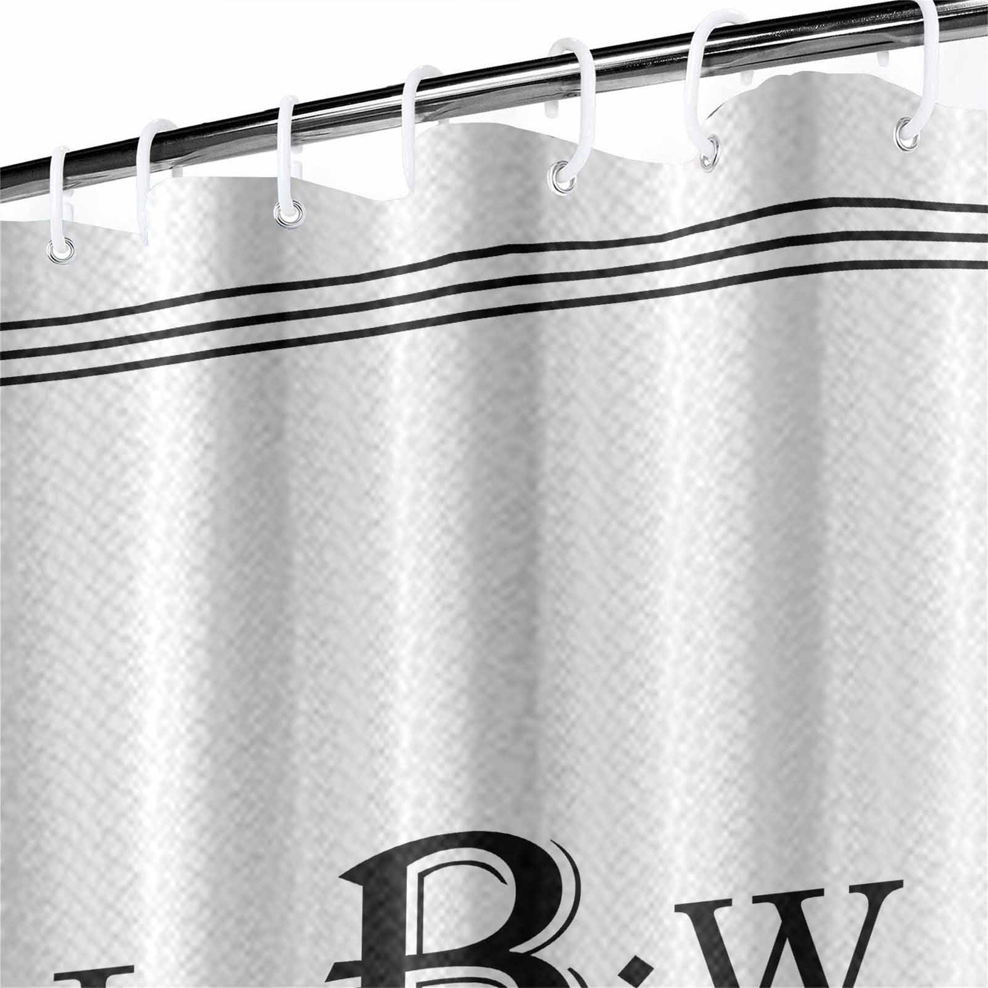 Custom Monogram Bath Curtain Custom Name on Shower Curtain Etsy