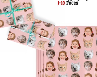 Custom Face Wrapping Paper: Personalized Photo Gift Wrap