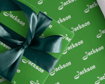 Custom Name Wrapping Paper: Personalized Gift Wrap for Christmas, Birthday