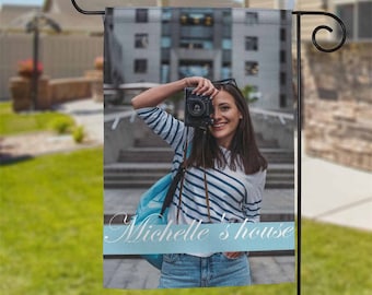 Personalized Photo Garden Flag: Custom Family Yard Art