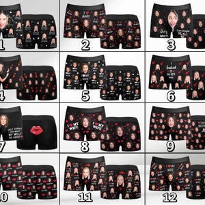 Custom Face Boxer Briefs: Personalized Photo Underwear Gift image 2