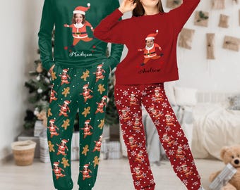 Custom Face Christmas Pajamas: Personalized Photo Matching Family Pajamas